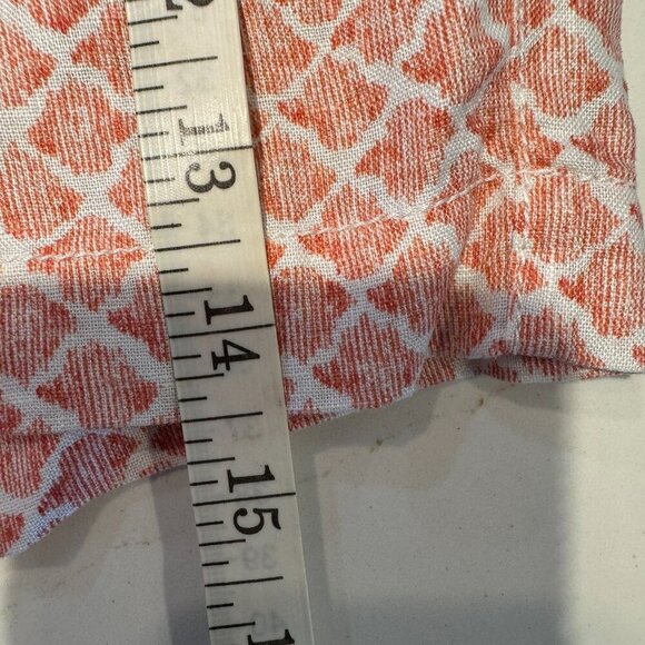 Tommy Bahama Women's 5-Inch Summering Shells HR Easy Linen Shorts - Pure Coral S - Picture 10 of 13